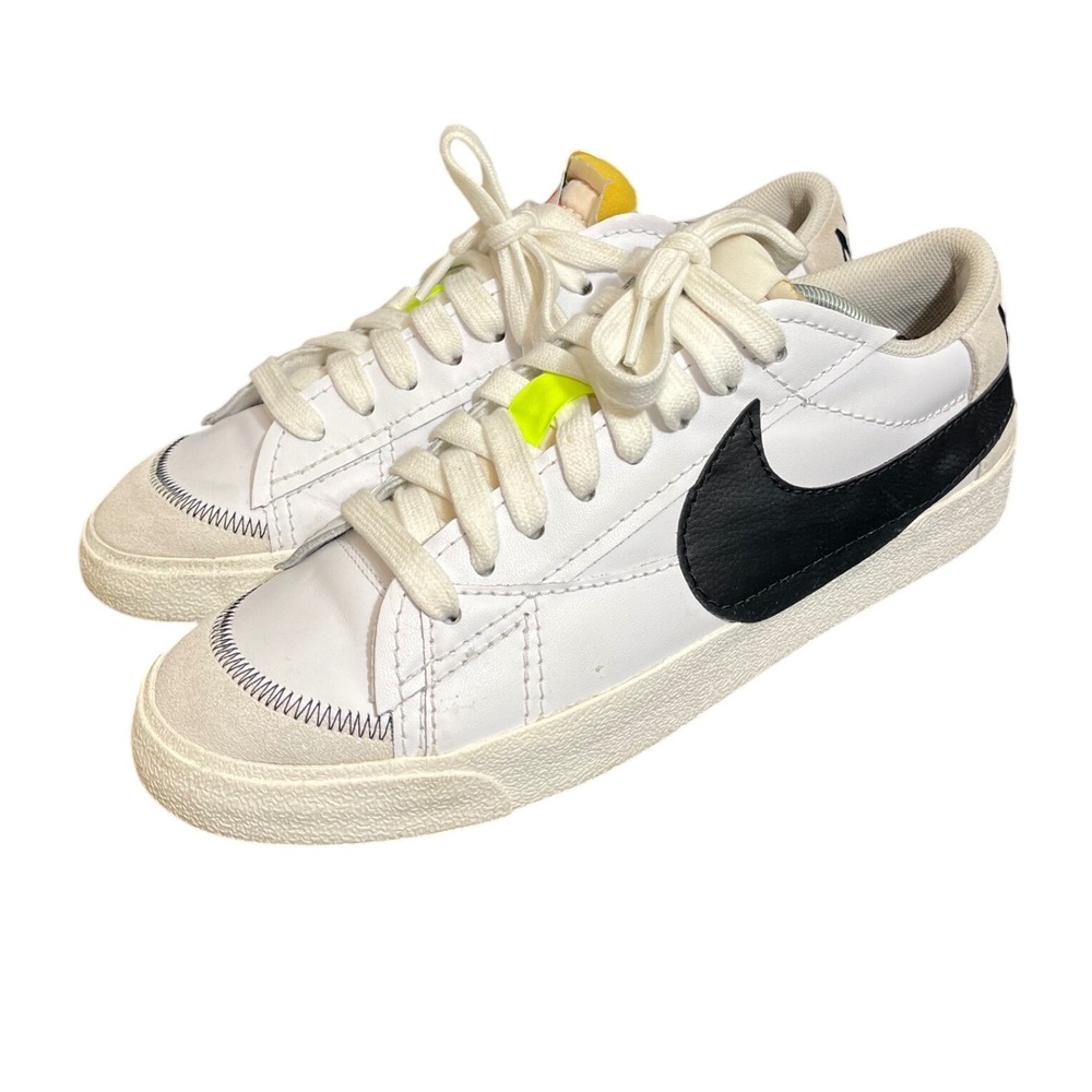 Nike Blazer‎ Low 77 Jumbo Mens 12.5 White Black Volt Sneakers DN2158-101
